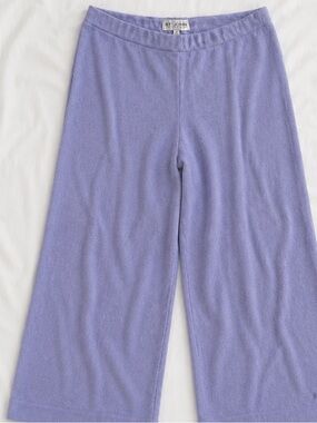 St. John Collection Lavender Knit Wide Leg Pants
